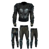 Adult Full Body Protective Foxi Armor Complete Suit Jacket with Trouser Spine Protection, Motocross Guard In Black
