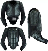 Adult Motorbike Black Scorpion Body Armor Chest Padded Protective Jacket Motorcycle Motocross Protection Jacket Off-roading Biking Gear