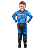 Kids Linear Suit Chlidren Motocross Racing Pant & Shirt Blue Color