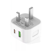 Fast 20W Adapter Charger USB C PD Plug Smartphone Devices For iPhone 15 14 13 12 11 Pro Max, Samsung, iPad X Charging Cellphone us b fast Cable Lightning Protection Electronic Portable