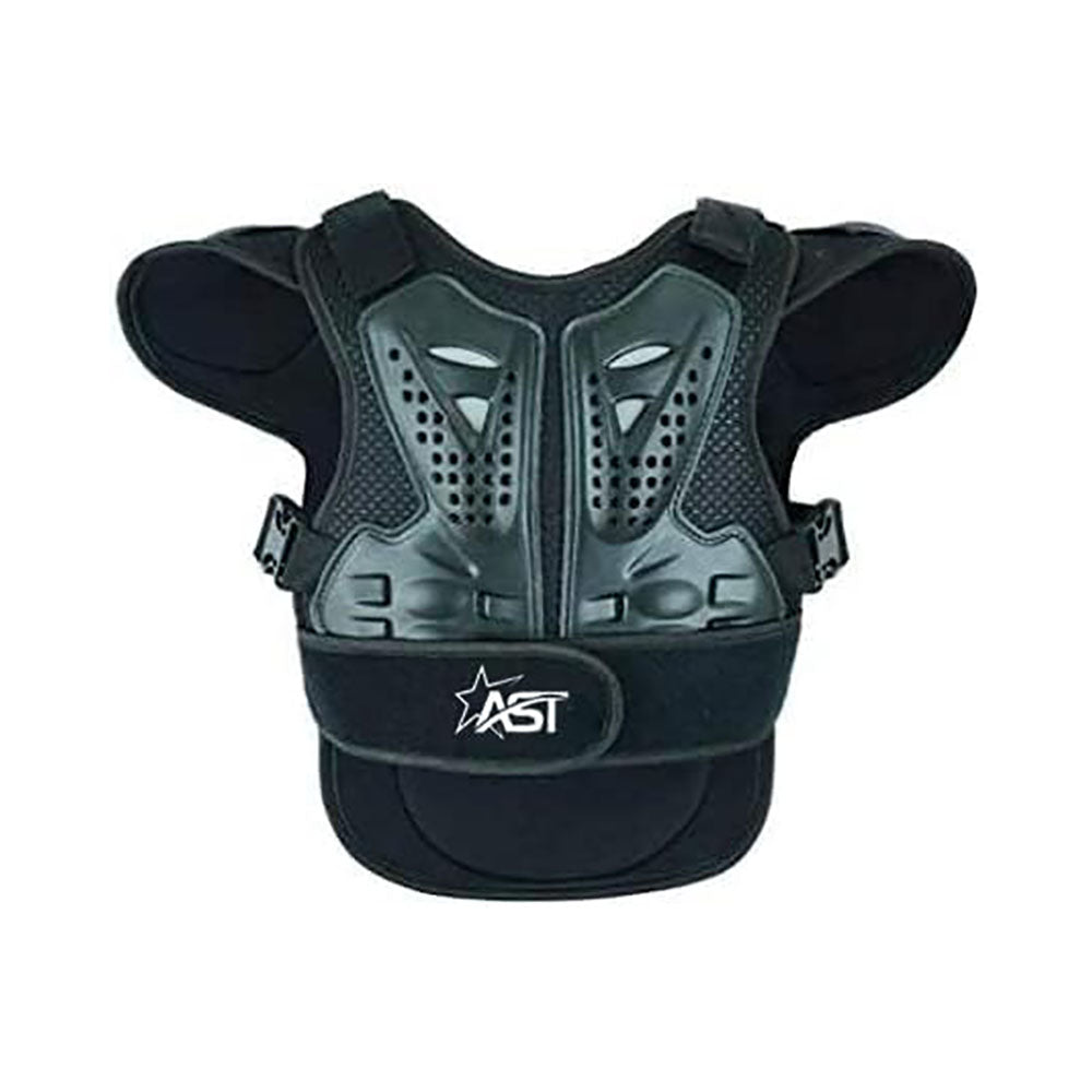 Kids Protective Body Armor Children’s Safety Suit Back Protector Great for Sporting Activities with Knee Pad & Hard Knuckle Gloves Sleeveless Reflective Suit