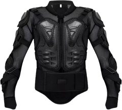 Adult Full Body Protective Foxi Armor Complete Suit Jacket with Trouser Spine Protection, Motocross Guard In Black