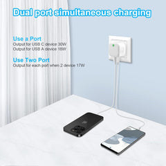 Fast 20W Adapter Charger USB C PD Plug Smartphone Devices For iPhone 15 14 13 12 11 Pro Max, Samsung, iPad X  Charging Cellphone us b fast Cable Lightning Protection Electronic Portable