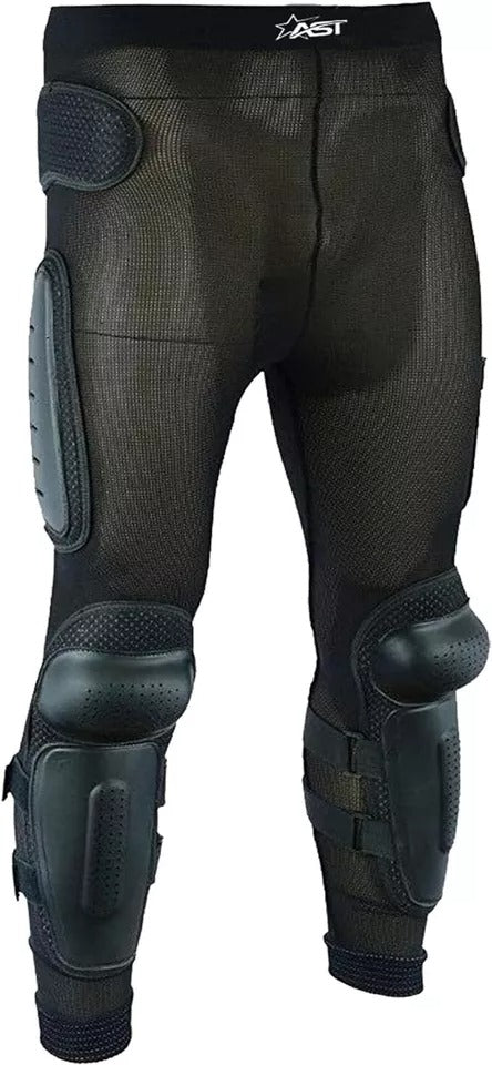 Adult Full Body Protective Armor Complete Suit Jacket with Trouser Spine Protection, Motocross Guard In Black