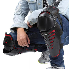 Adult Back Plate Armor Suit Jacket with Kneepads Spine & Knee Protection, Motocross Guard In Red Color