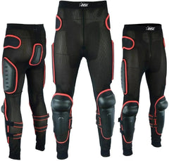 Adult Full Body Protective Foxi Armor Complete Suit Jacket with Trouser Spine Protection, Motocross Guard In Red