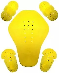 Motorcycle Motorbike Armor Protection Pads Strong and Reliable Pads in Yellow Color