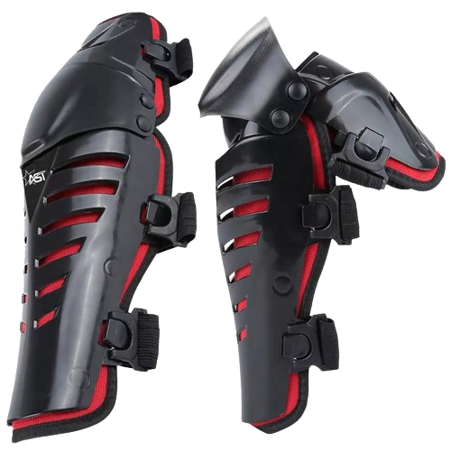 Adult Full Body Foxi Armor Protective Suit Red Jacket with Red Kneepads Spine Protection, Motocross Guard