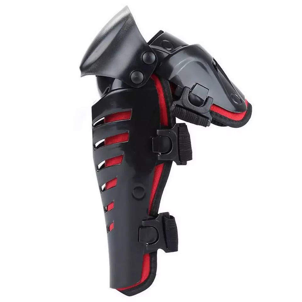 Adult Back Plate Armor Suit Jacket with Kneepads Spine & Knee Protection, Motocross Guard In Red Color