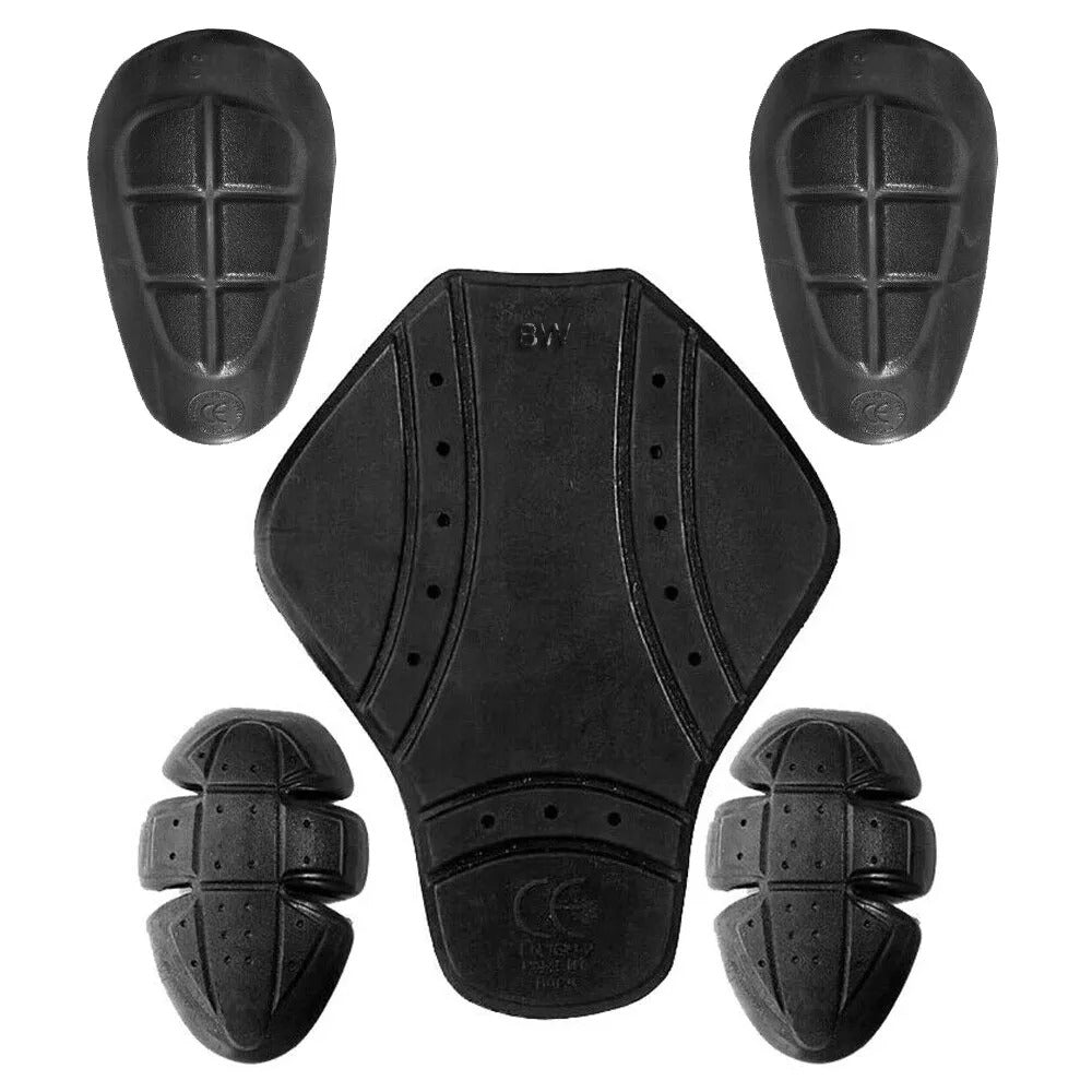 Motorcycle Motorbike Armor Protection Pads Strong and Reliable Pads in Yellow Color