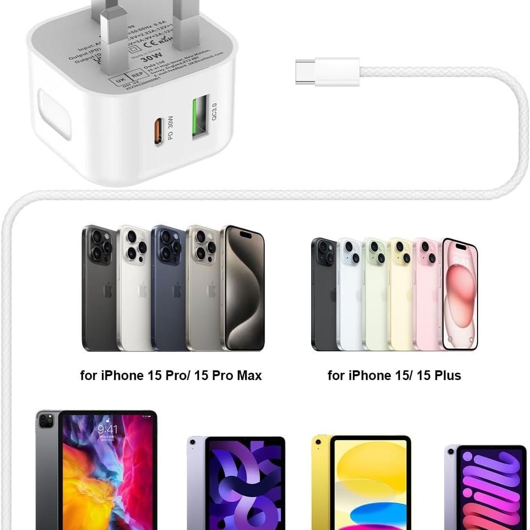 Fast 20W Adapter Charger USB C PD Plug Smartphone Devices For iPhone 15 14 13 12 11 Pro Max, Samsung, iPad X  Charging Cellphone us b fast Cable Lightning Protection Electronic Portable