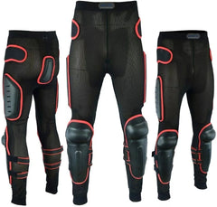 Adult Full Body Protective Armor Complete Suit Jacket with Trouser Spine Protection, Motocross Guard In Red