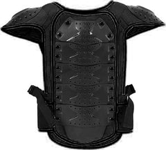 Adult Sleeveless Body Armor Protective Jacket with Black Kneepads Spine Protection, Motocross Guard In Black