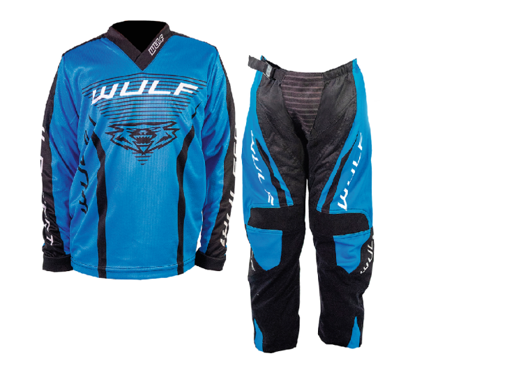 Kids Linear Suit Chlidren Motocross Racing Pant & Shirt Blue Color