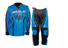 Kids Linear Suit Chlidren Motocross Racing Pant & Shirt Blue Color
