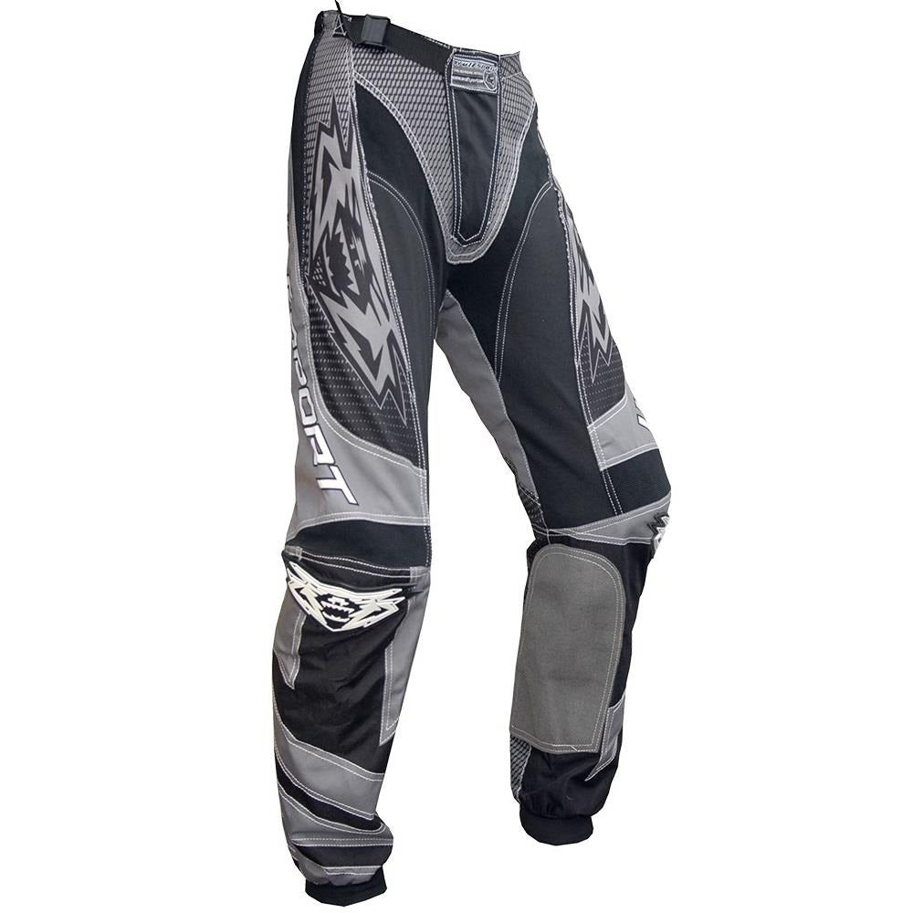 Kids Motocross Suit Grey Matrix Forte Design Race Shirts and Trousers