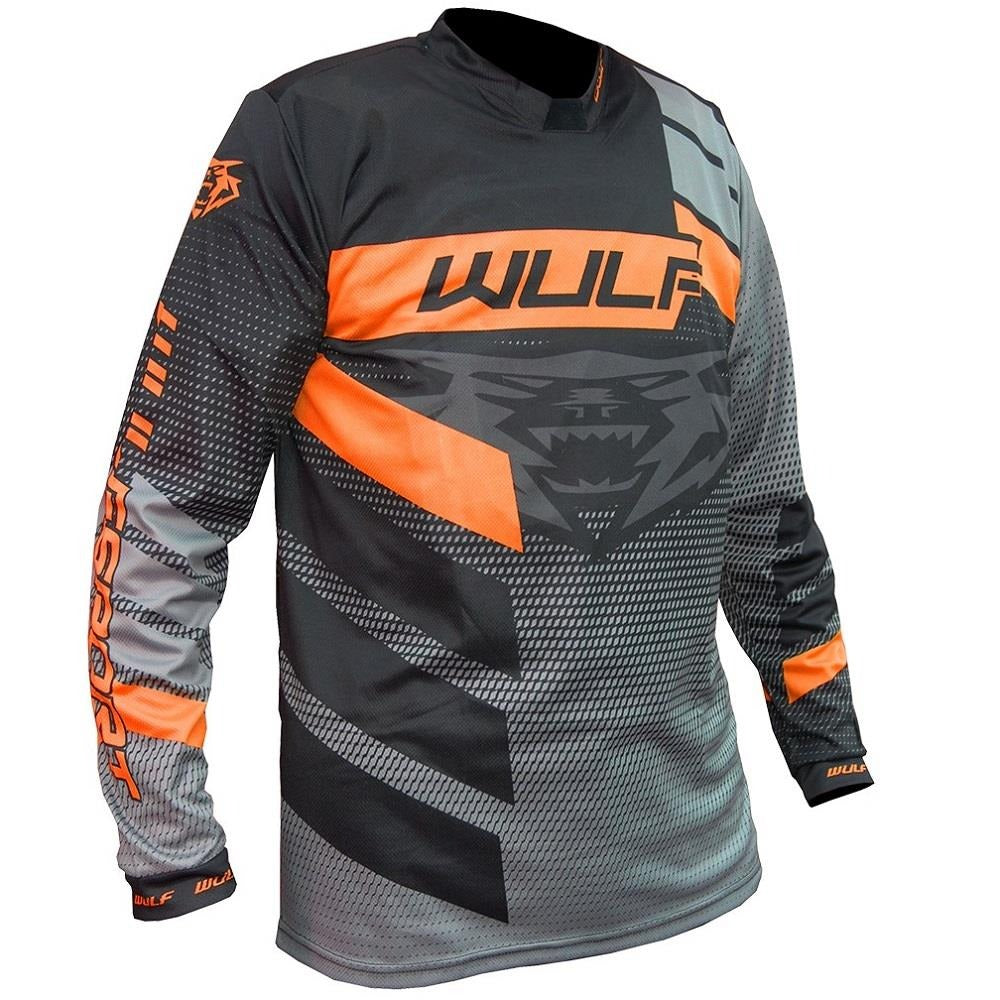 Kids Motocross Orange Suit Matrix Forte Design Race Shirts and Trousers