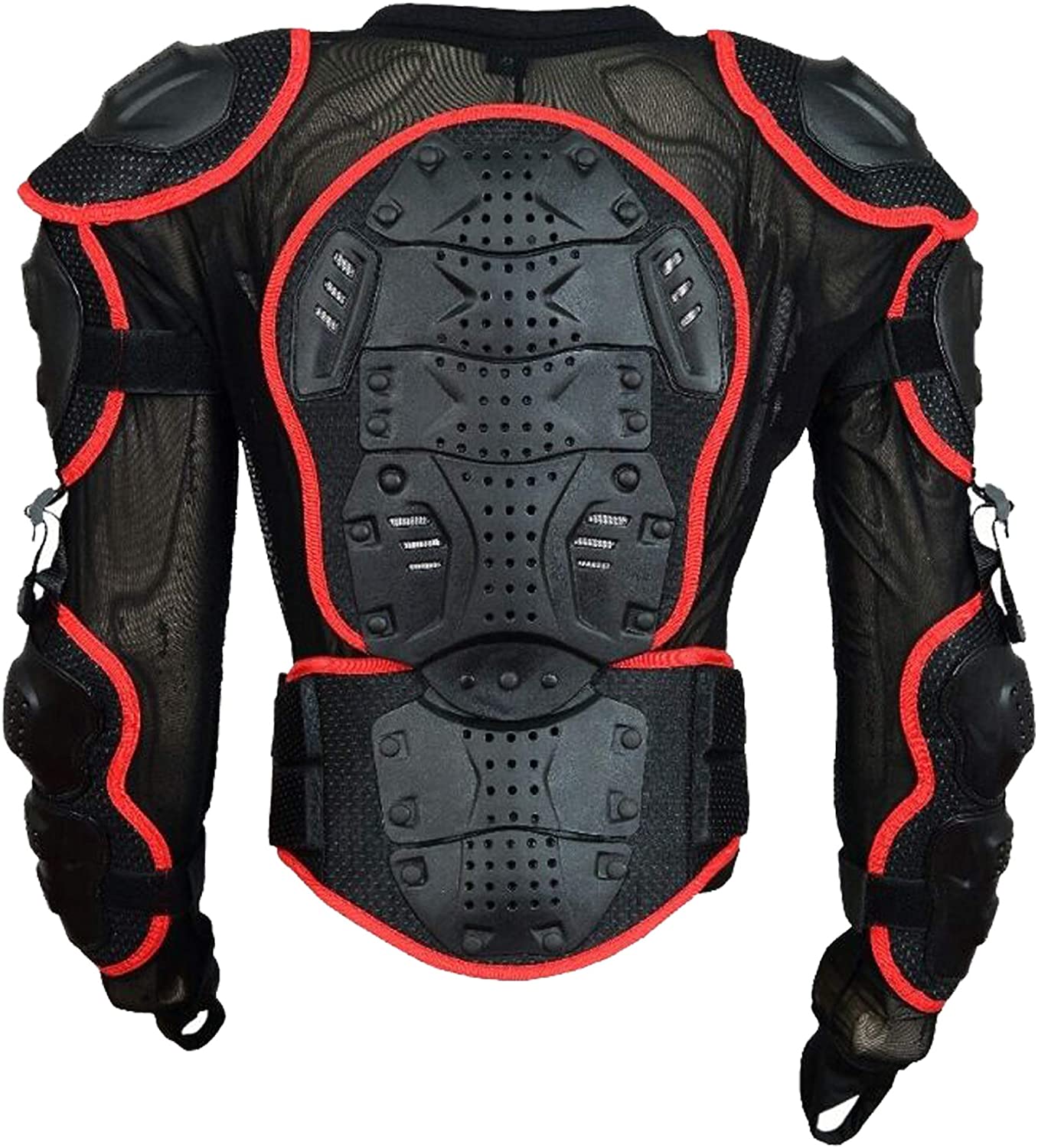 Adult Full Body Protective Foxi Armor Complete Suit Jacket with Trouser Spine Protection, Motocross Guard In Red
