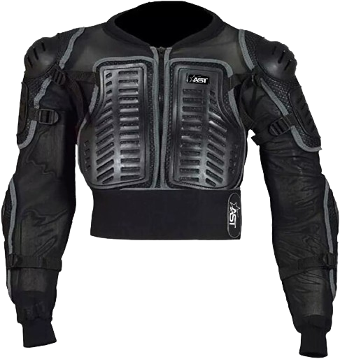 Kids Protective Randy Armor Stylish Black Chest & Back Protective Children Armor