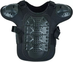 Kids Black Sleeveless Body Armor Motorbike Chest Protective Jacket Bike Riding Protective Sleeveless Armor