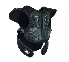 Kids Sleeveless Black Body Armor with Protective Trouser Motocross Spine Guard Children Protection Outerwear