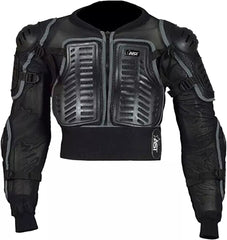 Kids Protective Randy Black Body Armor Children’s Safety Suit Back Protector Great for Sporting Activities with Knee Pad & Hard Knuckle Gloves Kids Gear