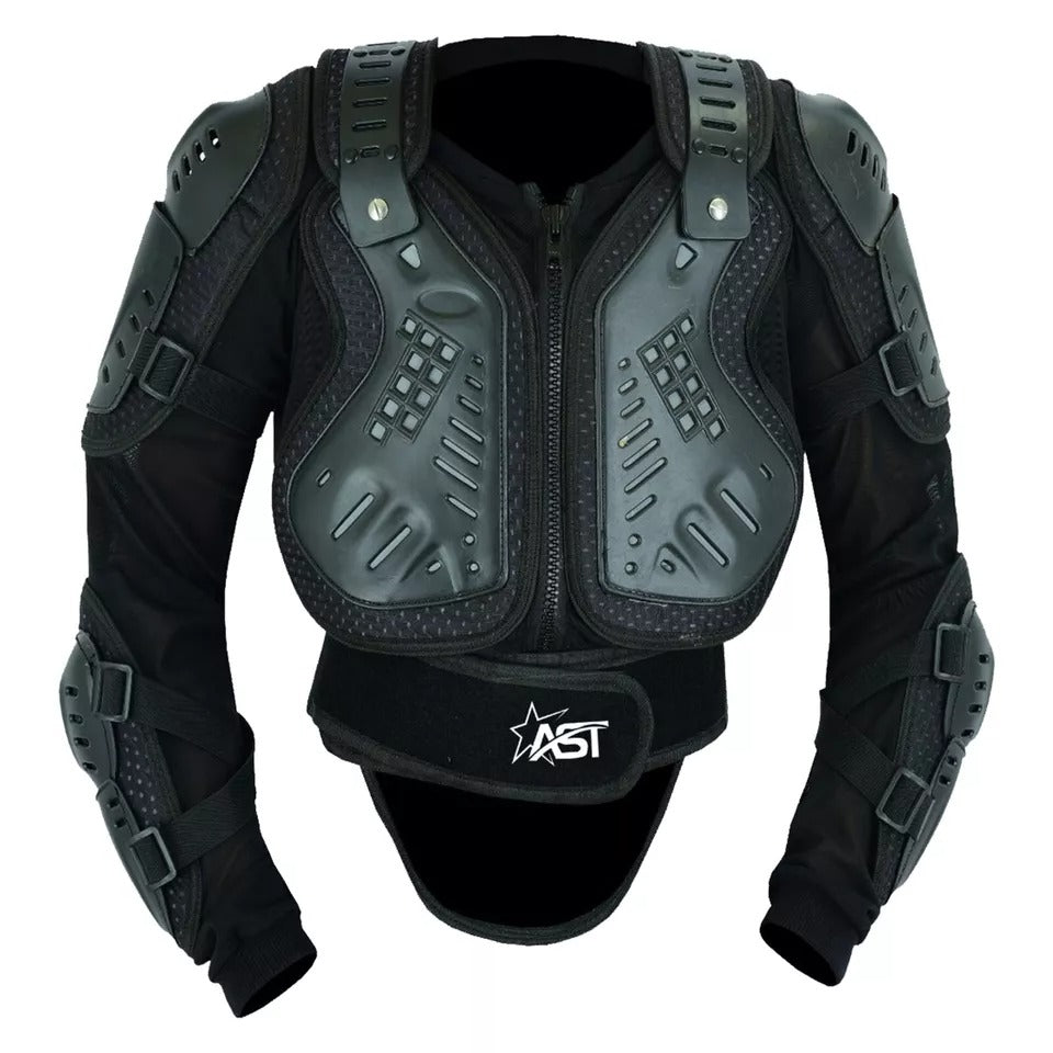Adult Full Body Protective Scorpion Armor Complete Suit Jacket with Shorts Spine Protection, Motocross Guard In Black