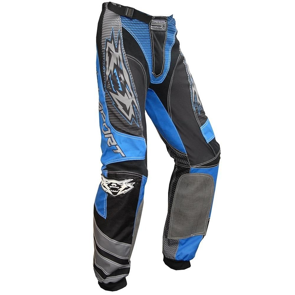 Kids Motocross Blue Matrix Forte Design Race Shirts and Trousers