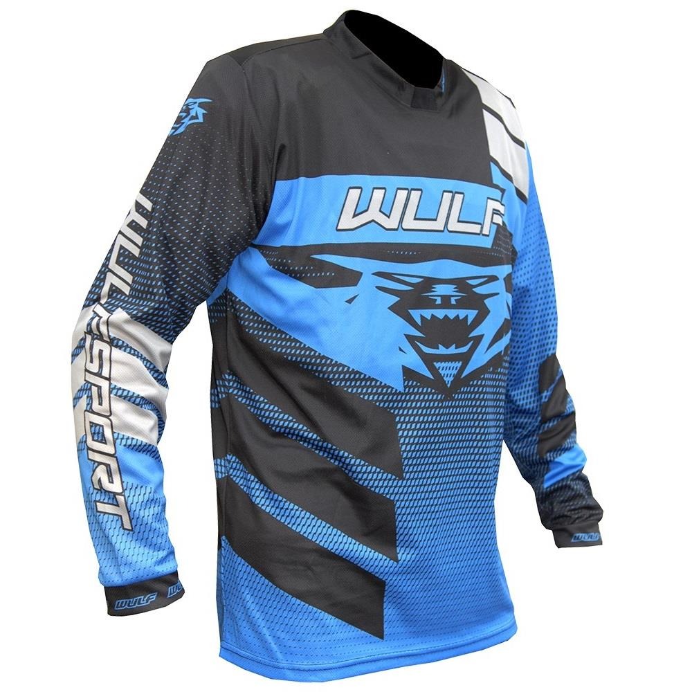 Kids Motocross Blue Matrix Forte Design Race Shirts and Trousers