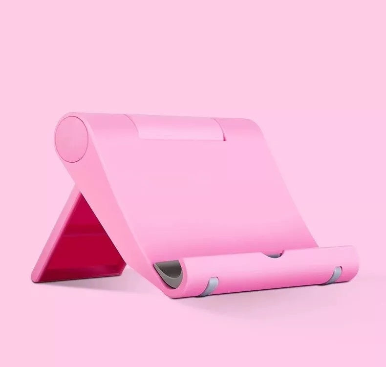 Mobile Phone Holder Cell Phone Stand for Desk Phone Holder Foldable Portable Adjustable Compatible with iPhone 15 14 13 Pro Max, iPhone 12 11 Plus SE XS XR 8 7, Office Desk Travel Accessories