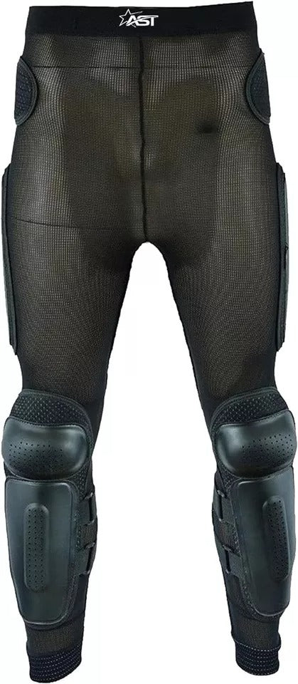Adult Full Body Protective Armor Complete Suit Jacket with Trouser Spine Protection, Motocross Guard In Black