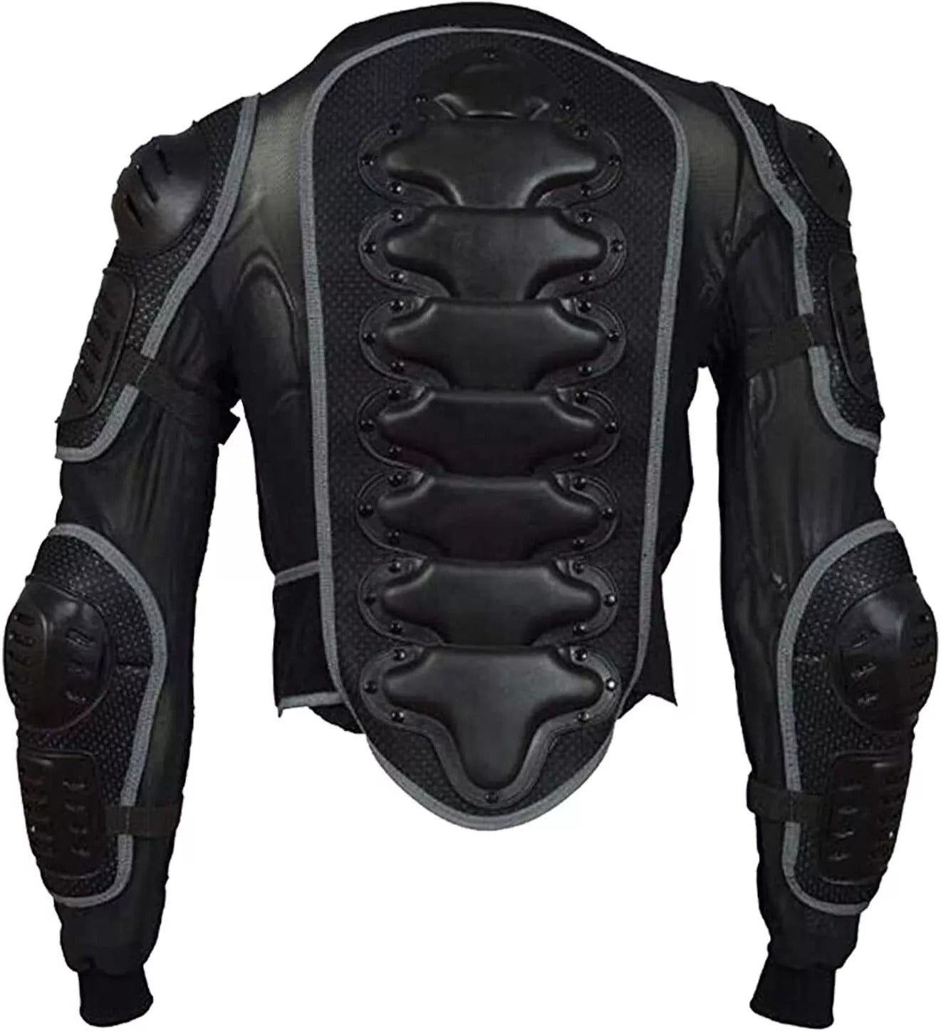 Kids Protective Randy Black Body Armor Children’s Safety Suit Back Protector Great for Sporting Activities with Knee Pad & Hard Knuckle Gloves Kids Gear