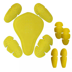 Motorcycle Motorbike Armor Protection Pads Strong and Reliable Pads in Yellow Color