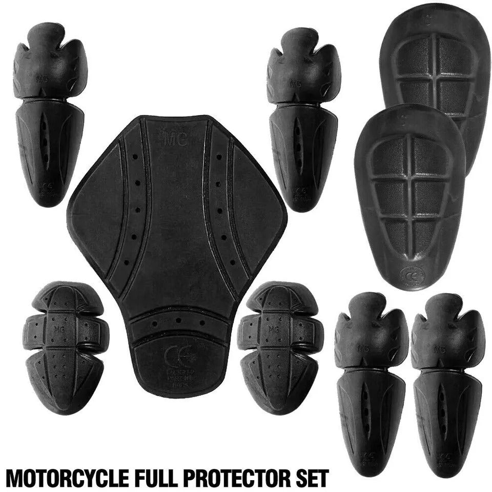 Motorcycle Motorbike Armor Protection Pads Strong and Reliable Pads in Yellow Color