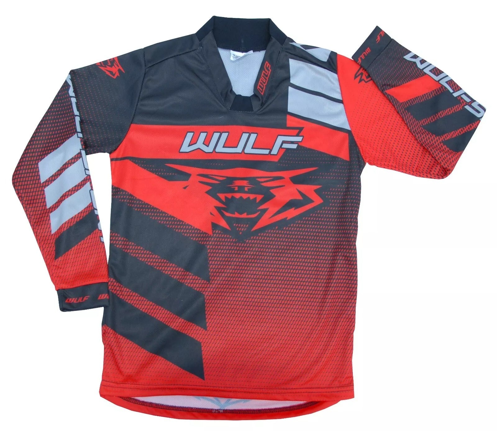 Kids Motocross Suit Red Matrix Forte Design Race Shirts and Trousers